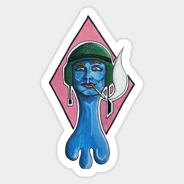 Army Blues Sticker by PaulOrde